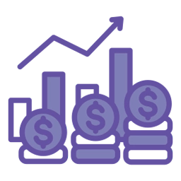 Icono de crecimiento en ingresos